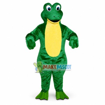 Real-Life Green Tree Frog Mascot Costume 