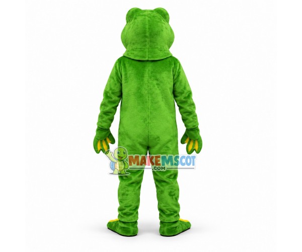 Green Toad Mascot Costume Green Toad Mascot Costume