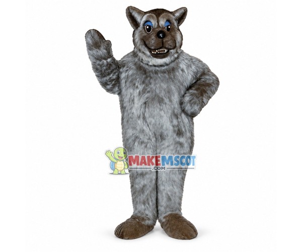 Big Bad Wolf Long Plush Mascot Costume Big Bad Wolf Long Plush Mascot Costume