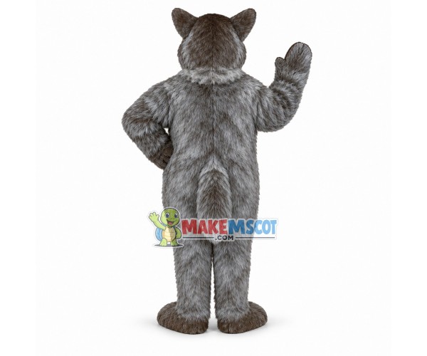 Big Bad Wolf Long Plush Mascot Costume Big Bad Wolf Long Plush Mascot Costume