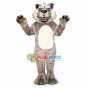 Fierce Grey Wolf  Mascot Costume 