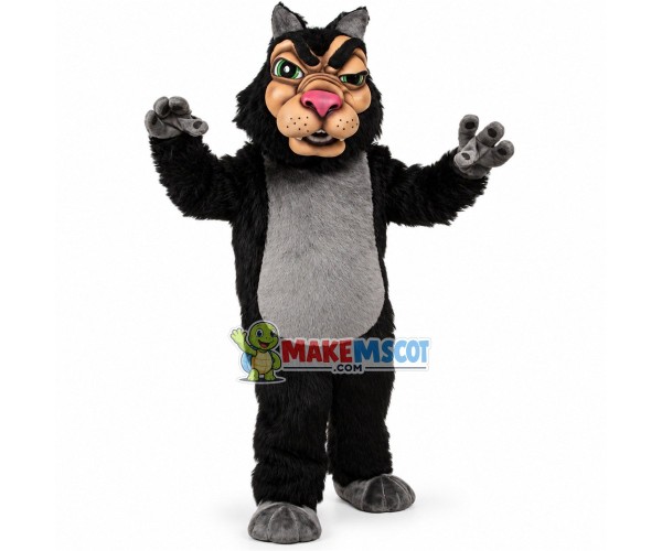 Wily Wolf Mascot Costume Wily Wolf Mascot Costume