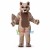 Adult Plush Gray Wolf Pup With Blue Eyes Mascot Costume 