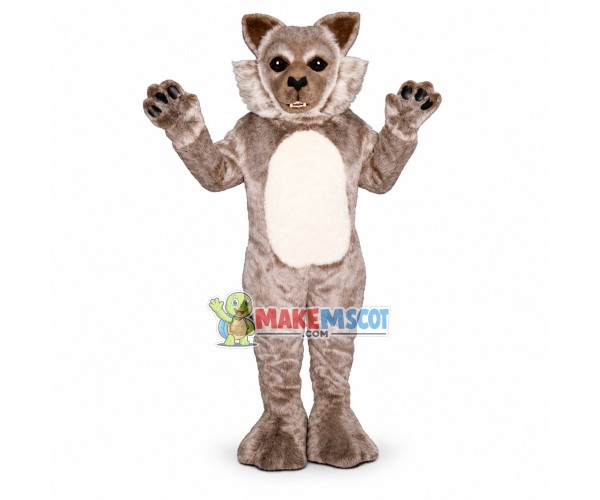 Timber Wolf Mascot Costume Timber Wolf Mascot Costume