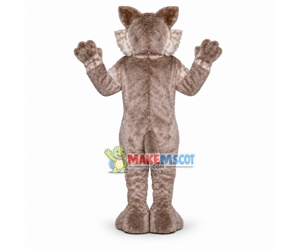 Timber Wolf Mascot Costume Timber Wolf Mascot Costume