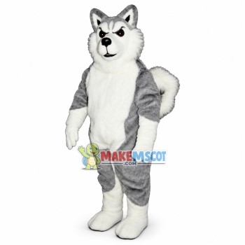 Arctic Sled Wolf Mascot Costume Arctic Sled Wolf Mascot Costume