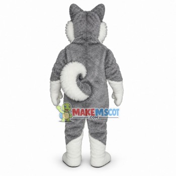 Arctic Sled Wolf Mascot Costume 