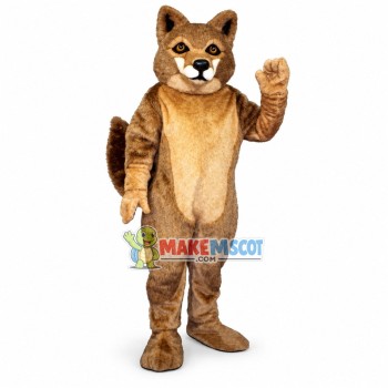 Realistic Red Wolf Mascot Costume 