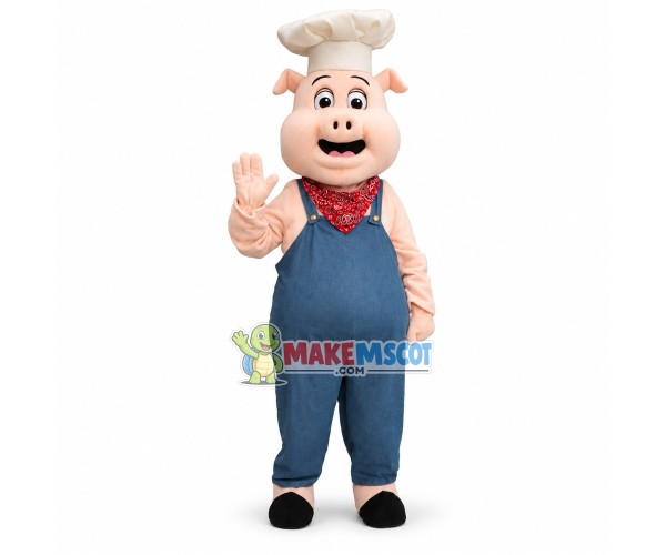 Lovely Cook Pig Mascot Costume Lovely Cook Pig Mascot Costume