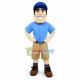 Optimistic Pilot Pete Mascot Costume Optimistic Pilot Pete Mascot Costume