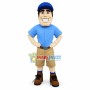 Optimistic Pilot Pete Mascot Costume 