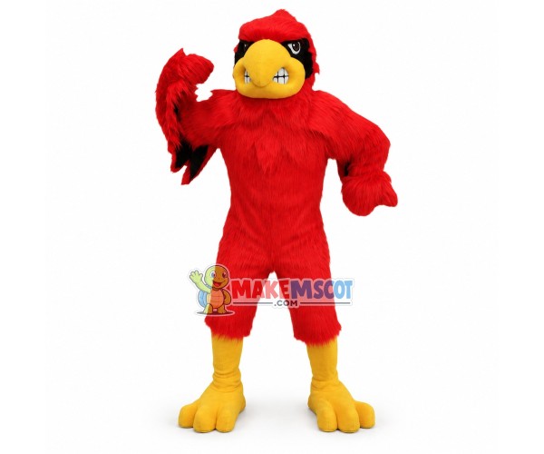 Fierce Cardinal Bird Mascot Costume Fierce Cardinal Bird Mascot Costume