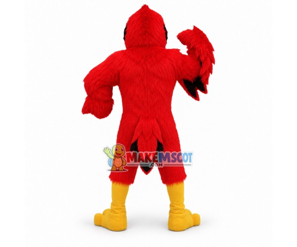 Fierce Cardinal Bird Mascot Costume Fierce Cardinal Bird Mascot Costume