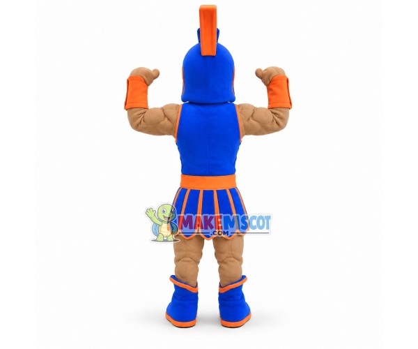 Blue & Orange Trojan Mascot Costume Blue & Orange Trojan Mascot Costume