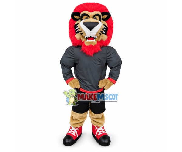 Sport Lion Mascot Costume 