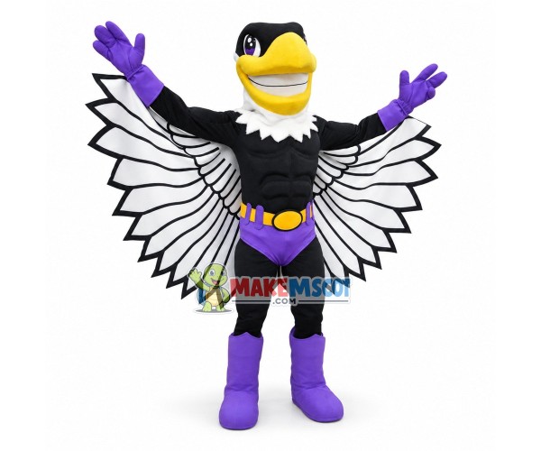 Super Hero Bald Eagle Mascot Costume Super Hero Bald Eagle Mascot Costume