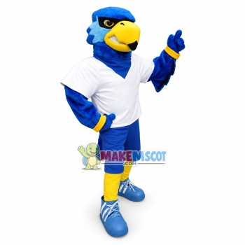 Sport Blue Sea Hawk Mascot Costume 