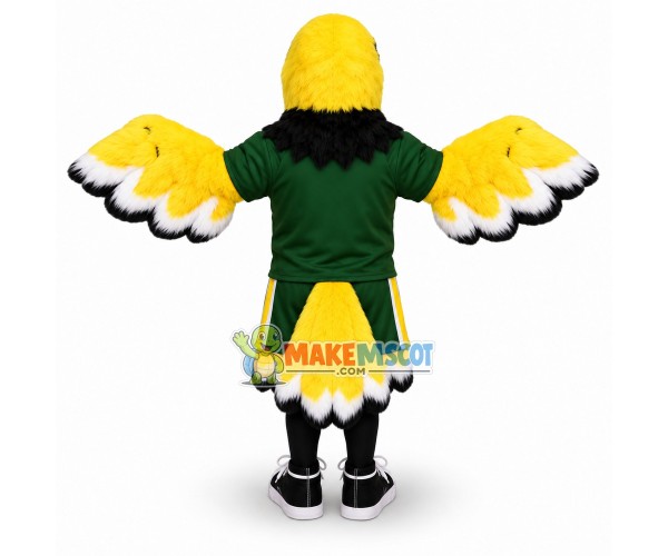 Sport Yellow Hawk Mascot Costume Sport Yellow Hawk Mascot Costume