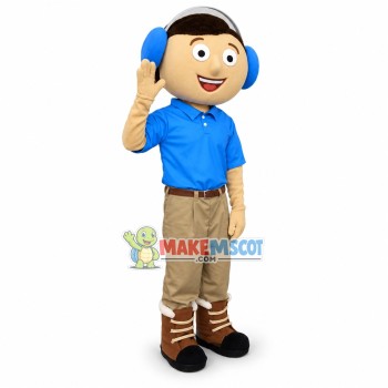Music Man Mascot Costume Music Man Mascot Costume
