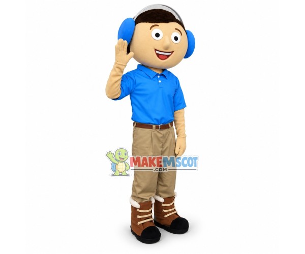 Music Man Mascot Costume Music Man Mascot Costume