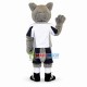 Soccer Grey Wolf Mascot Costume Soccer Grey Wolf Mascot Costume