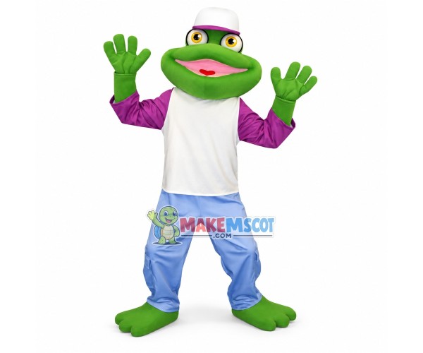 Fashionable Big Mouth Frog Mascot Costume Fashionable Big Mouth Frog Mascot Costume