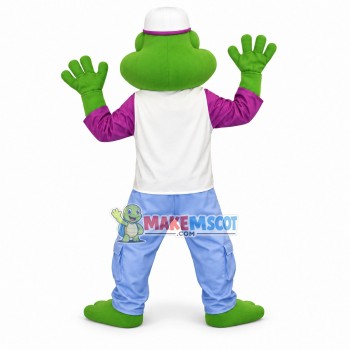 Fashionable Big Mouth Frog Mascot Costume 