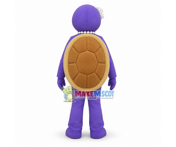 Sweet Cartoon Purple Turtle Girl Mascot Costume Sweet Cartoon Purple Turtle Girl Mascot Costume