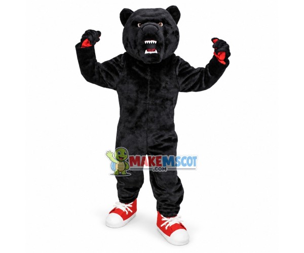 Fierce Black Bear High School Mascot Costume Fierce Black Bear High School Mascot Costume