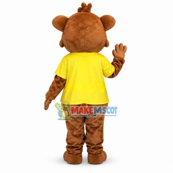 Cute Lion Cub Boy Mascot Adult Costume Cute Lion Cub Boy Mascot Adult Costume