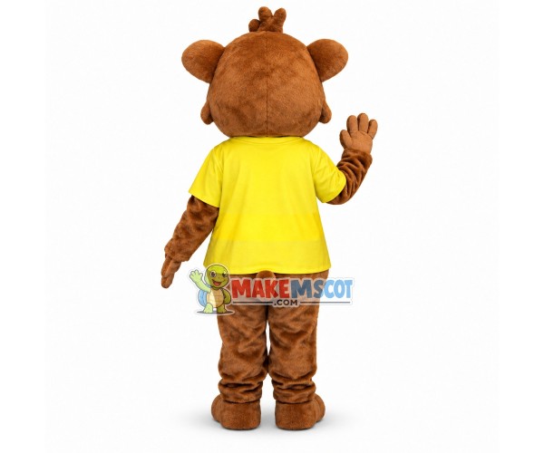 Cute Lion Cub Boy Mascot Adult Costume 