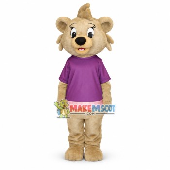 Cute Lion Cub Girl Mascot Adult Costume Cute Lion Cub Girl Mascot Adult Costume