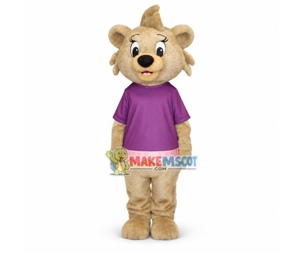 Cute Lion Cub Girl Mascot Adult Costume Cute Lion Cub Girl Mascot Adult Costume