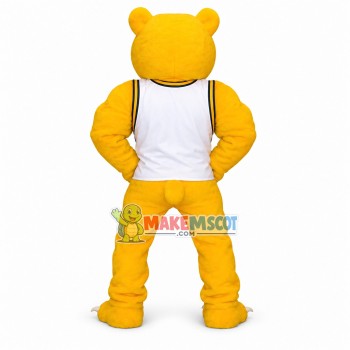 University Power Fierce Golden Bear Mascot Costume University Power Fierce Golden Bear Mascot Costume