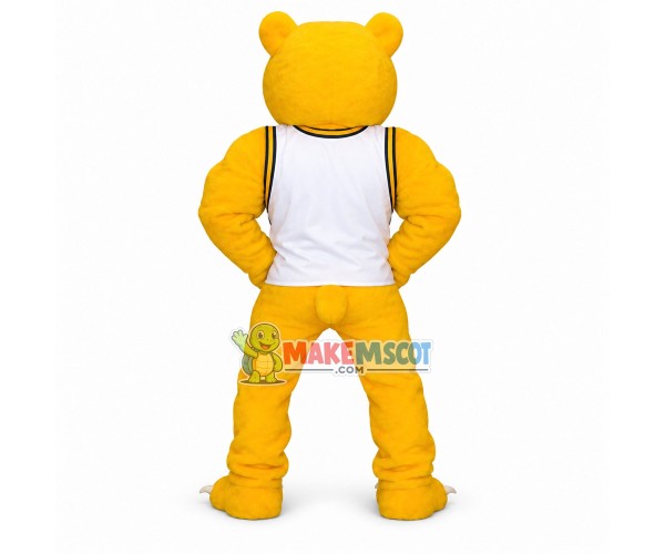 University Power Fierce Golden Bear Mascot Costume University Power Fierce Golden Bear Mascot Costume