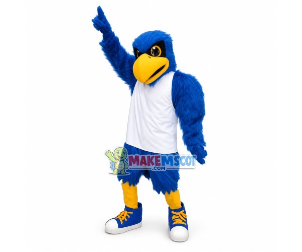University Blue Falcon Mascot Costume	