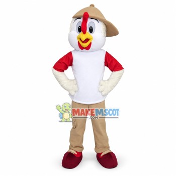 Chicky Mascot Costume Fancy Dress Outfit Chicky Mascot Costume Fancy Dress Outfit