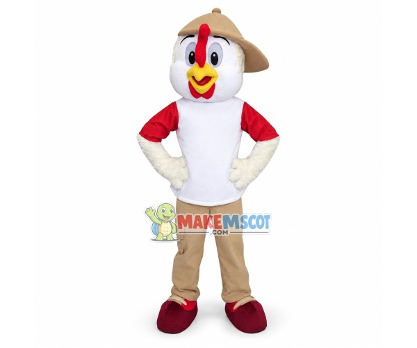 Chicky Mascot Costume Fancy Dress Outfit Chicky Mascot Costume Fancy Dress Outfit