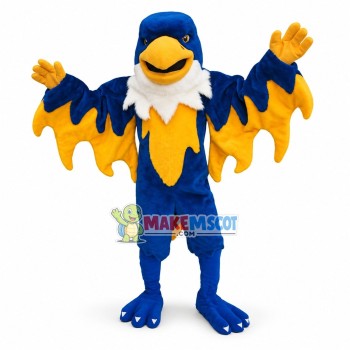 Blue Phoenix Mascot Costume Blue Phoenix Mascot Costume