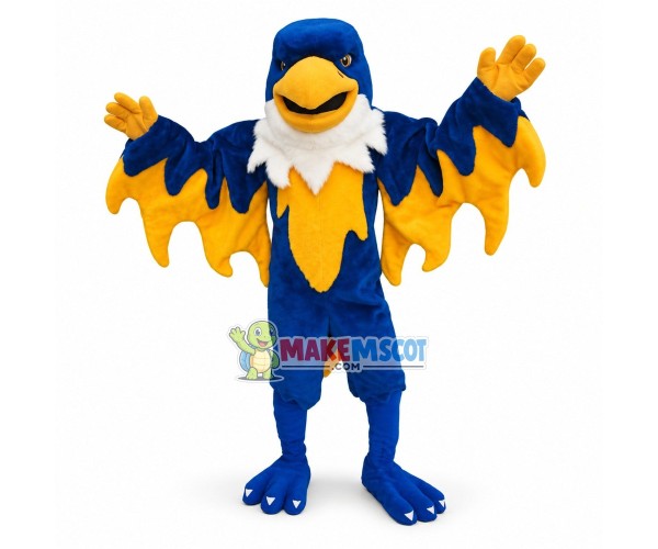 Blue Phoenix Mascot Costume 