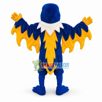 Blue Phoenix Mascot Costume 
