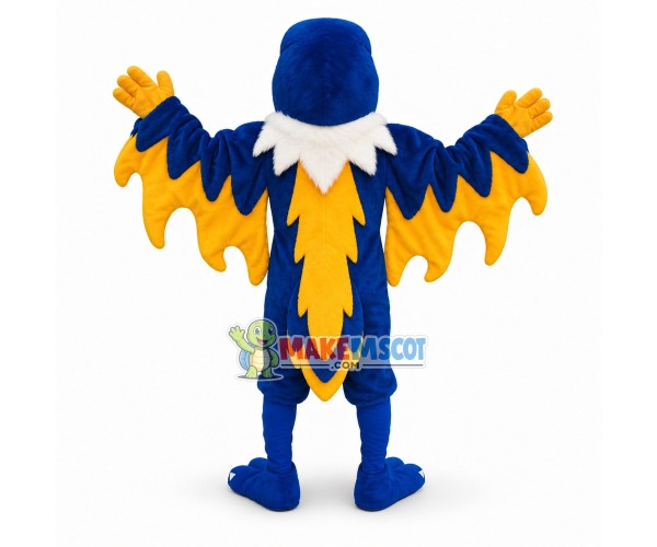 Blue Phoenix Mascot Costume Blue Phoenix Mascot Costume