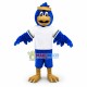 Sport Blue Falcon Mascot Costume Sport Blue Falcon Mascot Costume