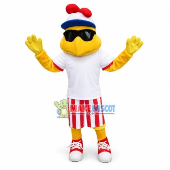 Fricker's Chicken Mascot Costume Fricker's Chicken Mascot Costume