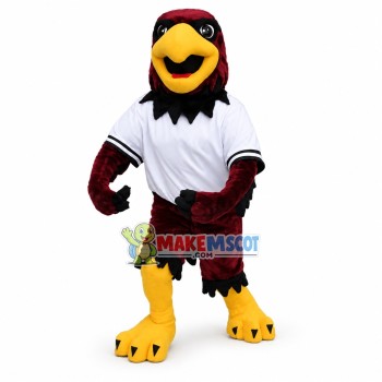 College Red Hawk Mascot Costume College Red Hawk Mascot Costume
