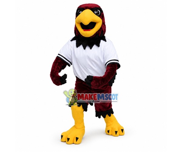 College Red Hawk Mascot Costume College Red Hawk Mascot Costume