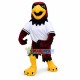 College Red Hawk Mascot Costume 