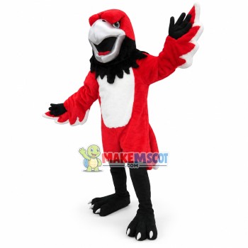 Swoop the Red Hawk Mascot Costume Swoop the Red Hawk Mascot Costume