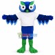 Adult Blue Owl Mascot Costume Adult Blue Owl Mascot Costume