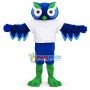 Adult Blue Owl Mascot Costume 